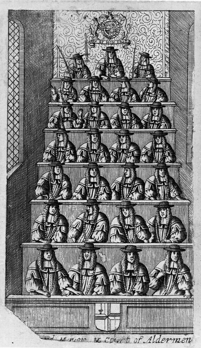Court of Aldermen, c.1690 by English School